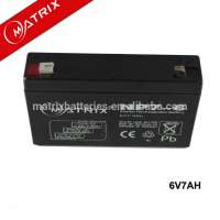 6v series 7Ah sealed rechargeable battery with 12 months warranty